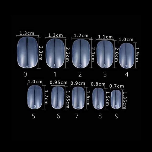 Blue 3D Jelly Bears and pandas- press on nail set - Picture 9 of 10